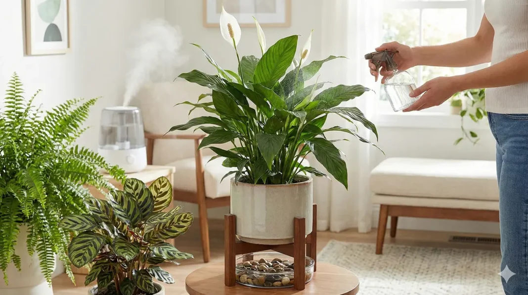 Skrzydłokwiat – podlewanie, zraszanie i wilgotność