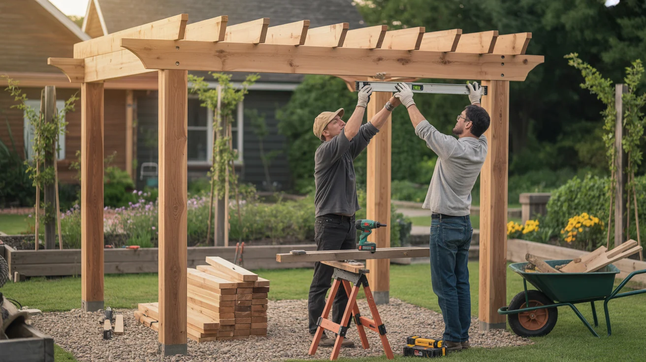 Pergola drewniana: jak zbudować stylową podporę w ogrodzie