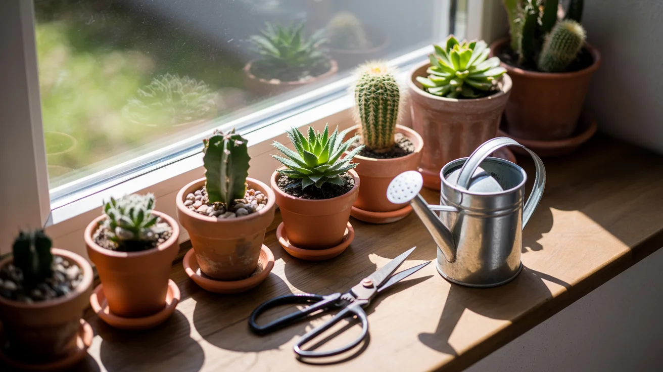 Sukulenty i kaktusy w ogrodzie oraz domu