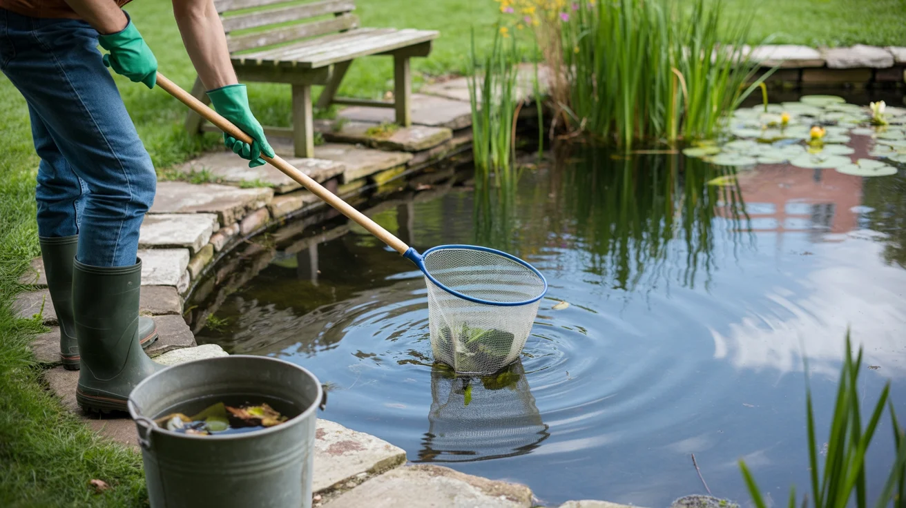 Jak oczyścić oczko wodne na wiosnę i jesień