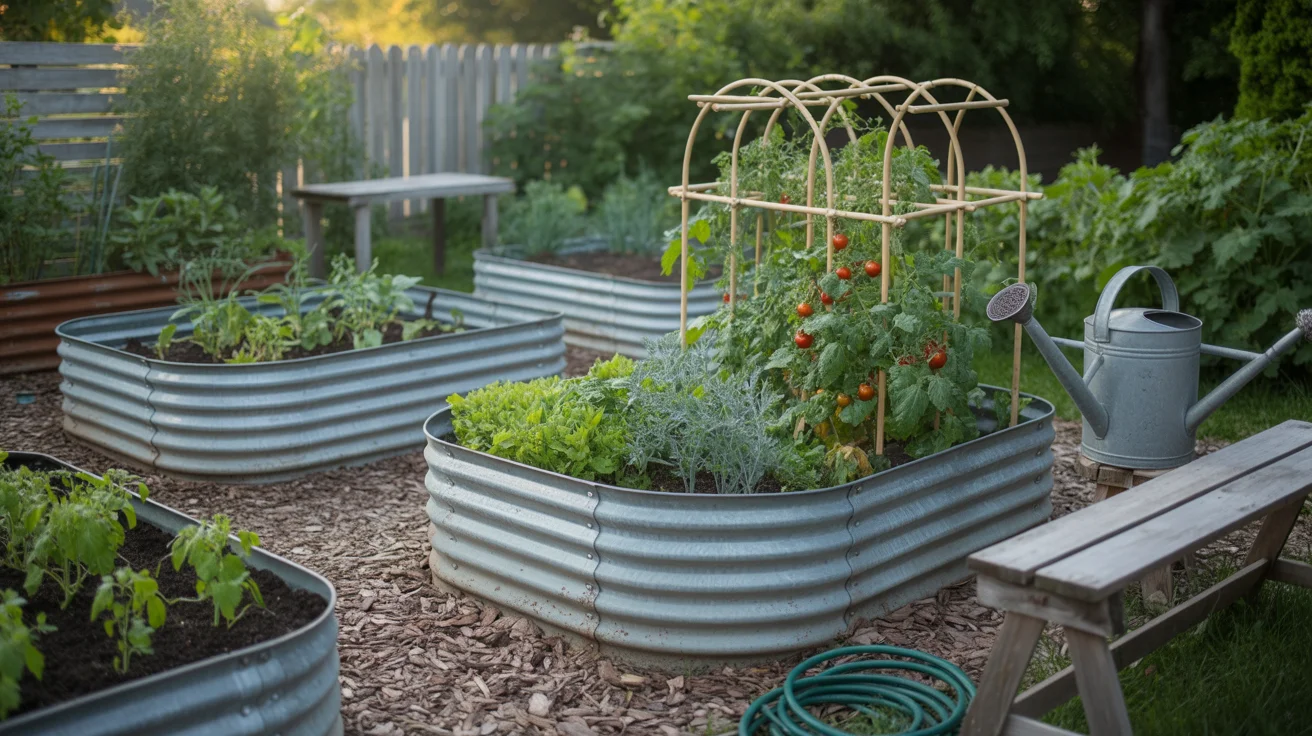 Podwyższone grządki metalowe: trwałe i estetyczne rozwiązanie