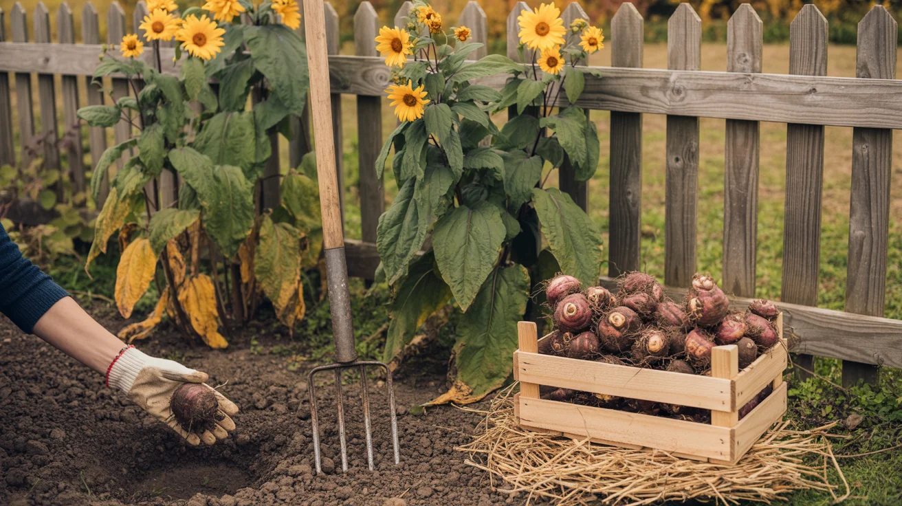 Topinambur w ogrodzie: łatwy w uprawie słonecznik bulwiasty