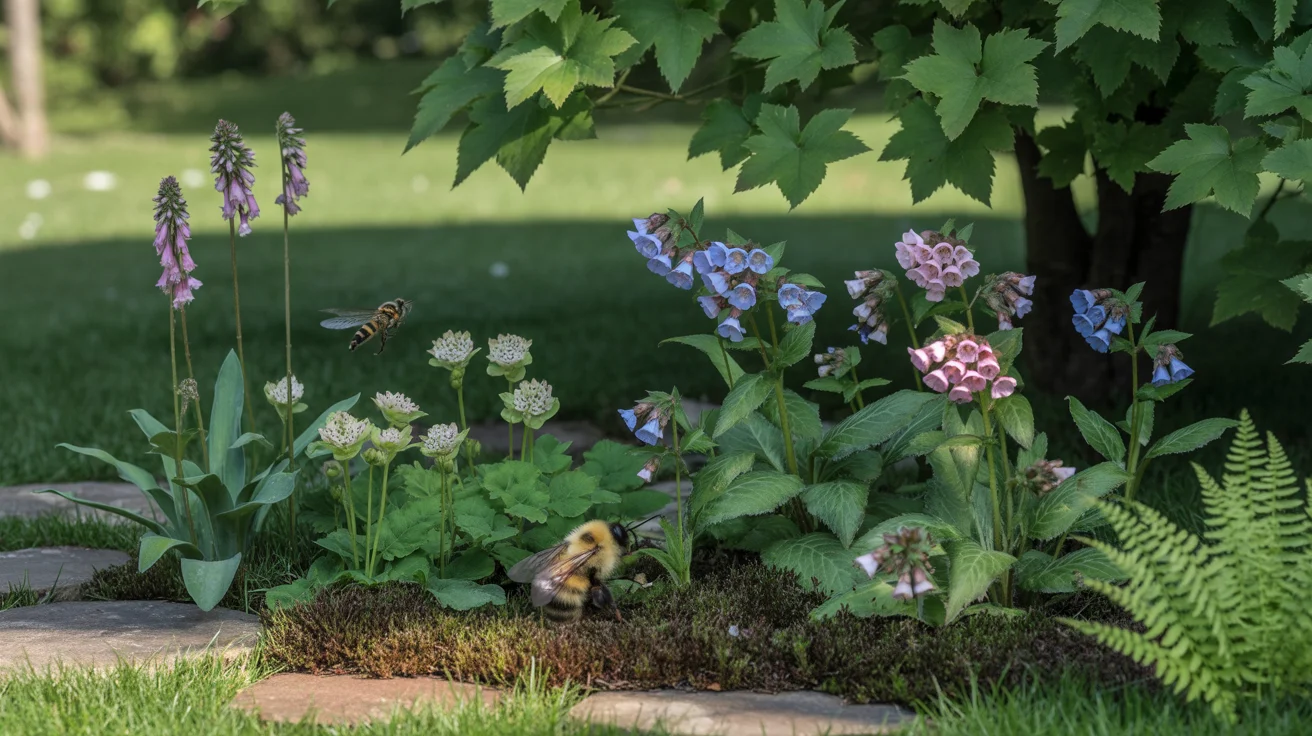 Rośliny dla zapylaczy do cienia: wspieraj owady w zacienionym ogrodzie