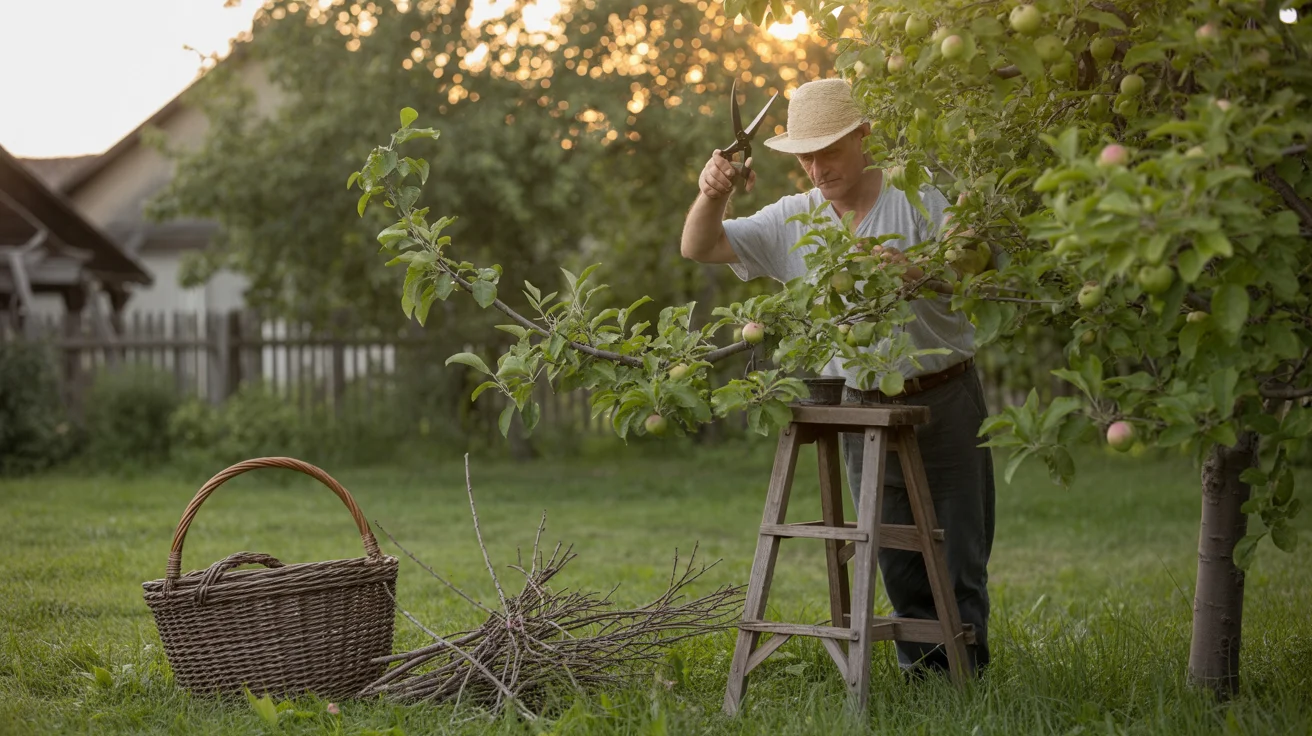 Cięcie drzew owocowych późnym latem: popraw plony i kondycję drzewa