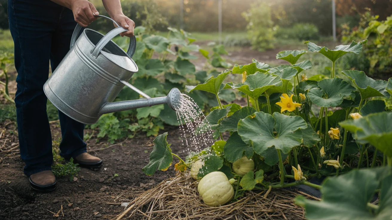 Podlewanie dyni: jak, kiedy i ile wody potrzebują