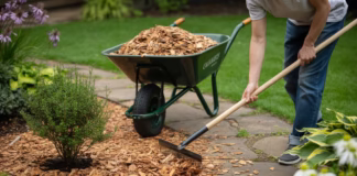 Zrębki drzewne mulczowanie – mulcz i kompost